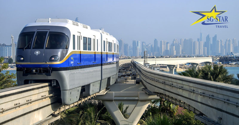 Palm Jumeirah Dubai monorail 