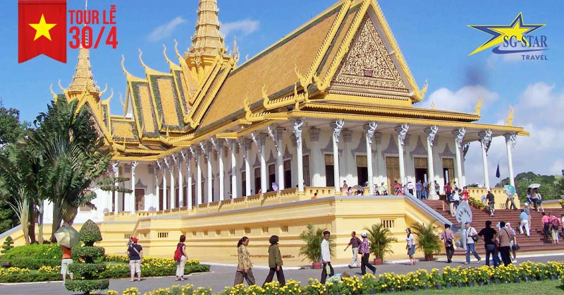 Ghé thăm Chùa Vàng - Chùa Bạc - Du lịch Campuchia 4 ngày 3 đêm