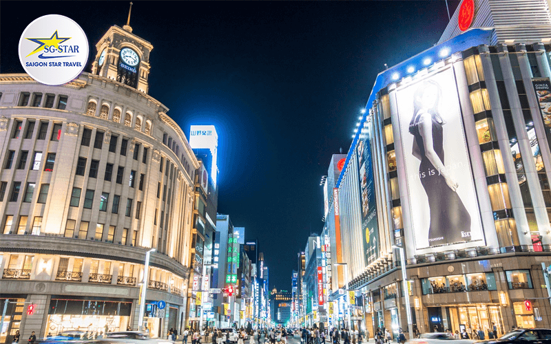 Ginza – khu thương mại sầm uất nhất tại Tokyo