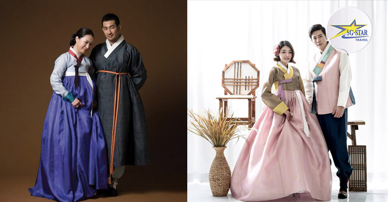  Hanbok được dệt bằng vật liệu tự nhiên và được nhuộm màu bằng các sản phẩm có sẵn trong tự nhiên