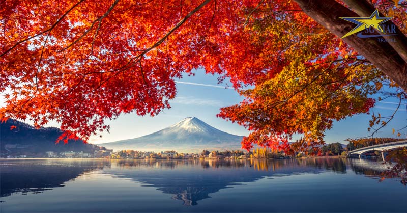 Hồ Kawaguchi được thiên nhiên ban tặng bên mình Núi Phú Sĩ hùng vĩ 