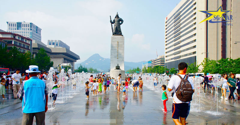 Quảng trường được xem là niềm tự hào trên mảnh đất Hàn Quốc