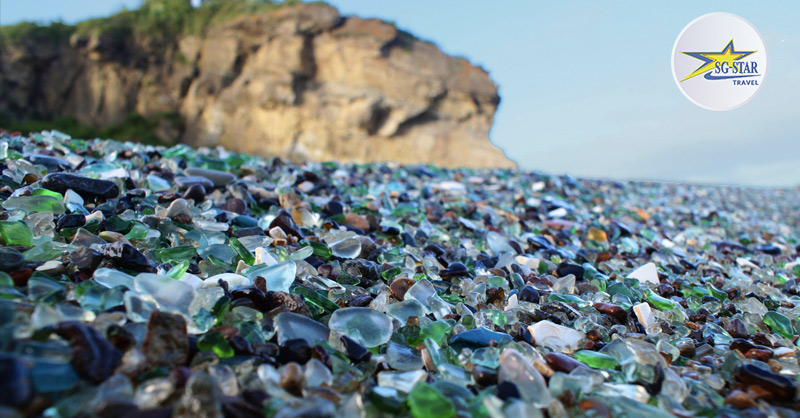 Bãi biển thuỷ tinh là kỳ quan thiên nhiên đặc sắc được mẹ thiên nhiên tạo hoá bãi biển thủy tinh